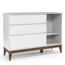 Ver imagem 2 de Cômoda Infantil Nature Clean com Porta Branco Acetinado Eco Wood - Matic