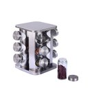 Ver imagem 1 de Porta Temperos Giratório 12 Peças Inox 22,5x16x16cm