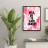 Quadro Mãe Decorativo Presente Dia Das Mães 35x45cm Mãe Eu Te Amo Mdf Coração Rosa - 3