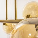 Ver imagem 5 de Pendente Abaporu Metal Bronze e 6 Cúpulas de Vidro Âmbar para G9 St1864