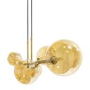 Ver imagem 6 de Pendente Abaporu Metal Bronze e 6 Cúpulas de Vidro Âmbar para G9 St1864