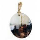 Ver imagem 4 de Espelho Decorativo Hole Alça Sisal Natural 50 cm Redondo