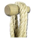 Ver mais imagens de Espelho Decorativo Hole Alça Sisal Natural 50 cm Redondo