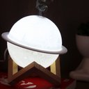 Ver imagem 3 de Umidificador de Ar Ambiente Ultrassônico Luminária 3d Planeta Saturno Difusor Aromatizador