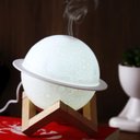 Ver imagem 2 de Umidificador de Ar Ambiente Ultrassônico Luminária 3d Planeta Saturno Difusor Aromatizador