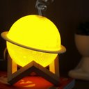 Ver imagem 5 de Umidificador de Ar Ambiente Ultrassônico Luminária 3d Planeta Saturno Difusor Aromatizador