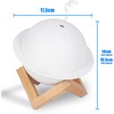 Ver imagem 7 de Umidificador de Ar Ambiente Ultrassônico Luminária 3d Planeta Saturno Difusor Aromatizador