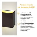 Ver imagem 6 de Kit 20 Arandela Led Efeito 2 Fachos Duplo 3w 3000k Opus - Marrom