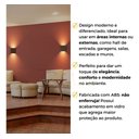 Ver imagem 4 de Kit 20 Arandela Led Efeito 2 Fachos Duplo 3w 3000k Opus - Marrom