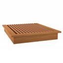 Ver imagem 7 de Cama Queen Cabeceira Ripada 1 Gaveta MDF 300cm Freijó com Off White