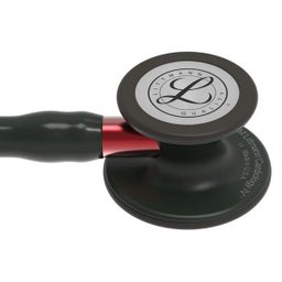 Estetoscopio 3m Littmann Cardiology Iv 6200 Preto com Preto Mate e Conector Vermelho - 3