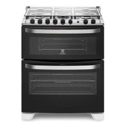 Fogão Electrolux 5 Bocas Automático com 2 Fornos e Tripla Chama 76Dba - 1 Fogão Electrolux 5 Bocas Automático com 2 Fornos e Tripla Chama 76Dba - 1