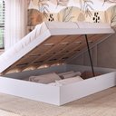 Ver imagem 2 de Cama Casal Box Baú Bogotá para Colchões 138x188 Cm Cb1140 Art In Móveis Branco