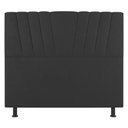 Ver imagem 1 de Cabeceira Cama Box Casal King Size Dublin 195cm Linho Cinza - Abmaza