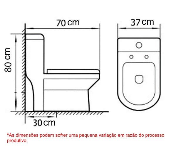 Vaso Sanitário Monobloco Confort Basic - Caixa Acoplada (Smart 200) - 8