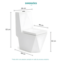 Ver mais imagens de Vaso Sanitário Monobloco Imperial Diamond - Caixa Acoplada (Smart 300)