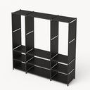 Ver imagem 2 de Guarda-roupa Organizador com 3 Colunas Preto