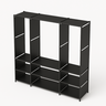 Guarda-roupa Organizador com 3 Colunas Preto - 2