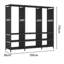 Ver imagem 6 de Guarda-roupa Organizador com 3 Colunas Preto