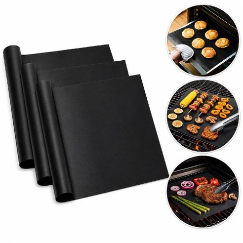 Tapete Grill Kit 3 Manta Churrasco Teflon Esteira Culinaria Nao Gruda Flexivel Churrasqueira Antiade