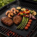 Ver imagem 2 de Tapete Grill Kit 3 Manta Churrasco Teflon Esteira Culinaria Nao Gruda Flexivel Churrasqueira Antiade