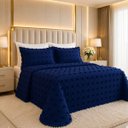 Ver imagem 1 de Kit Cobreleito King 300 Fios Jogo Cama Istambul Quarto Roupa:Azul