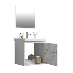 Gabinete Banheiro 40 cm Em Mdf 40 cm com Pia Cuba  - Veneto - 2