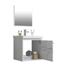 Gabinete Banheiro 40 cm Em Mdf 40 cm com Pia Cuba  - Veneto - 2
