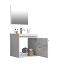 Ver imagem 2 de Gabinete Banheiro 40 cm Em Mdf 40 cm com Pia Cuba - Veneto