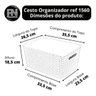 3 Caixas Organizadoras com Tampa Grande 15 Lts Rattan Rosa - 4