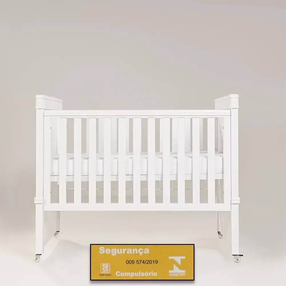 Ver imagem 5 de Berço Encanto com Rodinha | Americano 2 em 1 | Branco