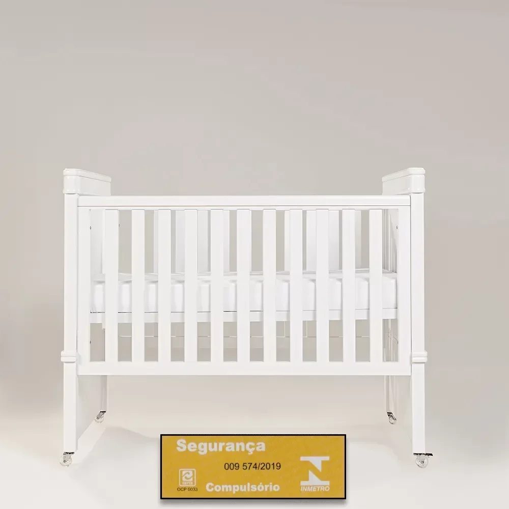Ver imagem 5 de Berço Encanto com Rodinha | Americano 2 em 1 | Branco