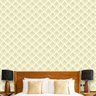 Papel de Parede Para Quarto Arabesco Bege/Dourado - Cole Aí - 2,50m x 0,50m - 2