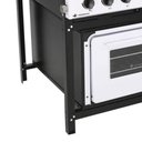 Ver imagem 3 de Fogão Industrial Venâncio Bravo a Gás 4 Bocas com Forno Branco Esmaltado Br4bfbr