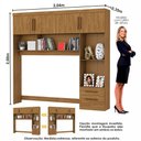 Ver imagem 3 de Guarda Roupa Casal Modulado Sevilha 4 e 2 Portas 8 Gavetas Premium com Cama Casal Carioca Móveis