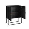 Buffet Sala Orgânico 2 Portas 90cm X 111cm com Pés em Metal Cor:nero com Preto - 4