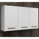 Ver imagem 2 de Armário Aéreo Etios 3 Portas Kaiki Móveis - Branco