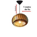 Ver imagem 4 de Lustre Luminária Pendente de Madeira Mdf Mod. Sophia Pq Inclinado