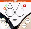 Ver imagem 5 de Kit 2 Espelhos Redondo Decorativo Suspenso Alça 40cm + Suporte Marrom Alça Caramelo