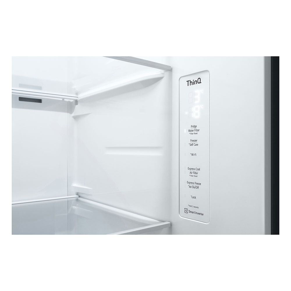Refrigerador Smart LG Side By Side 611L Aço Escovado Uvnano 220V GC-L257SLP - 8