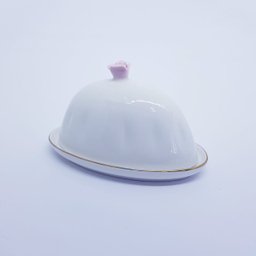 Manteigueira Porcelana Flower Wolff 16x10x9cm - 3