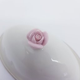 Manteigueira Porcelana Flower Wolff 16x10x9cm - 5