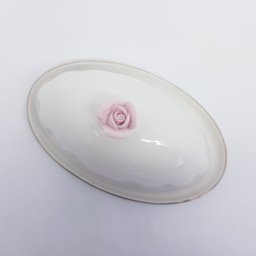 Manteigueira Porcelana Flower Wolff 16x10x9cm - 6