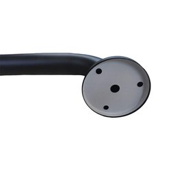 Alça de Apoio Barra 70cm Inox Preto Acessibilidade Idoso Cadeirante Gestante Banheiro Box Seguranç - 6