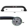 Alça de Apoio Barra 70cm Inox Preto Acessibilidade Idoso Cadeirante Gestante Banheiro Box Seguranç - 3