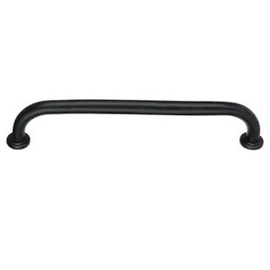 Alça de Apoio Barra 70cm Inox Preto Acessibilidade Idoso Cadeirante Gestante Banheiro Box Seguranç