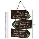 Ver imagem 4 de Placa Indicativa Decoração Frases Folhagens Sala