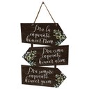 Ver imagem 1 de Placa Indicativa Decoração Frases Folhagens Sala