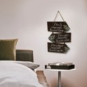 Ver imagem 3 de Placa Indicativa Decoração Frases Folhagens Sala
