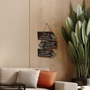 Ver imagem 2 de Placa Indicativa Decoração Frases Folhagens Sala